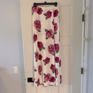 Floral maxi skirt